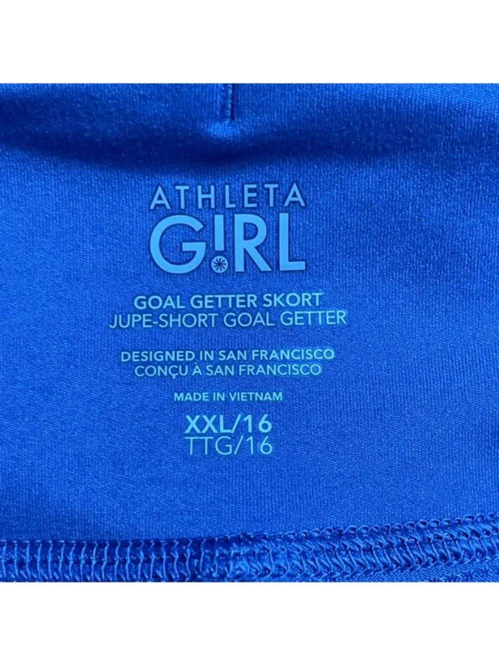 Athleta Girl Goal Getter Skort Purple Blue Size XXL 16 Activewear Athletic Tenni